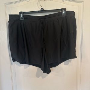 Cacique Swim Women's Active Swim Shorts Black Plus Size 24